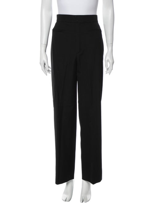 Thierry Mugler Wool Wide Leg Pants Wool