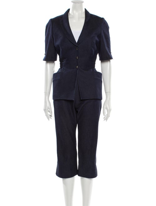 Thierry Mugler Pantsuit Blue