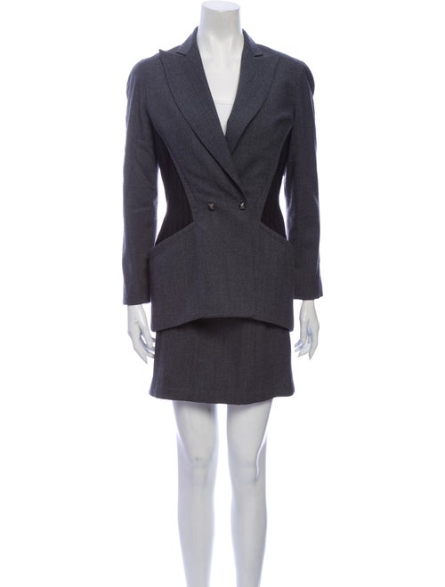 Thierry Mugler Wool Skirt Suit Wool