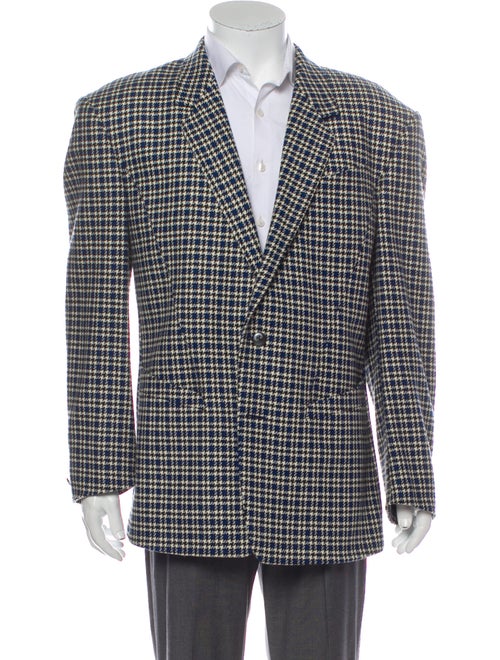 Thierry Mugler Vintage Lambswool Blazer Blue