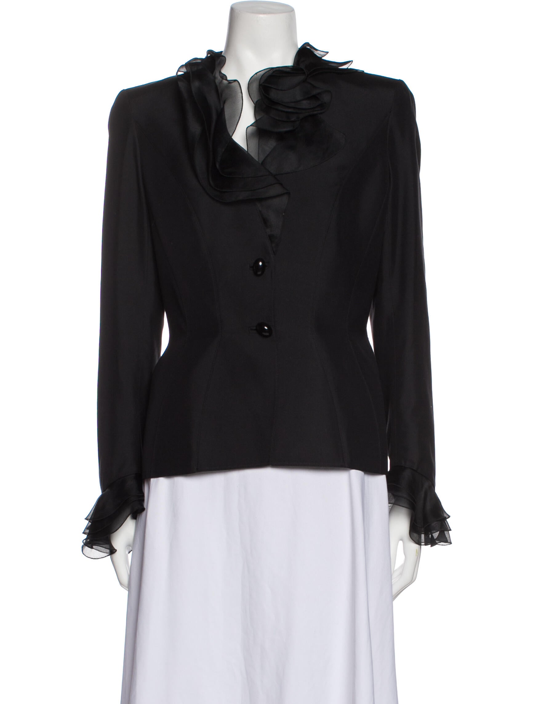 Thierry Mugler Vintage 1999 Evening Jacket Black Jackets, Clothing