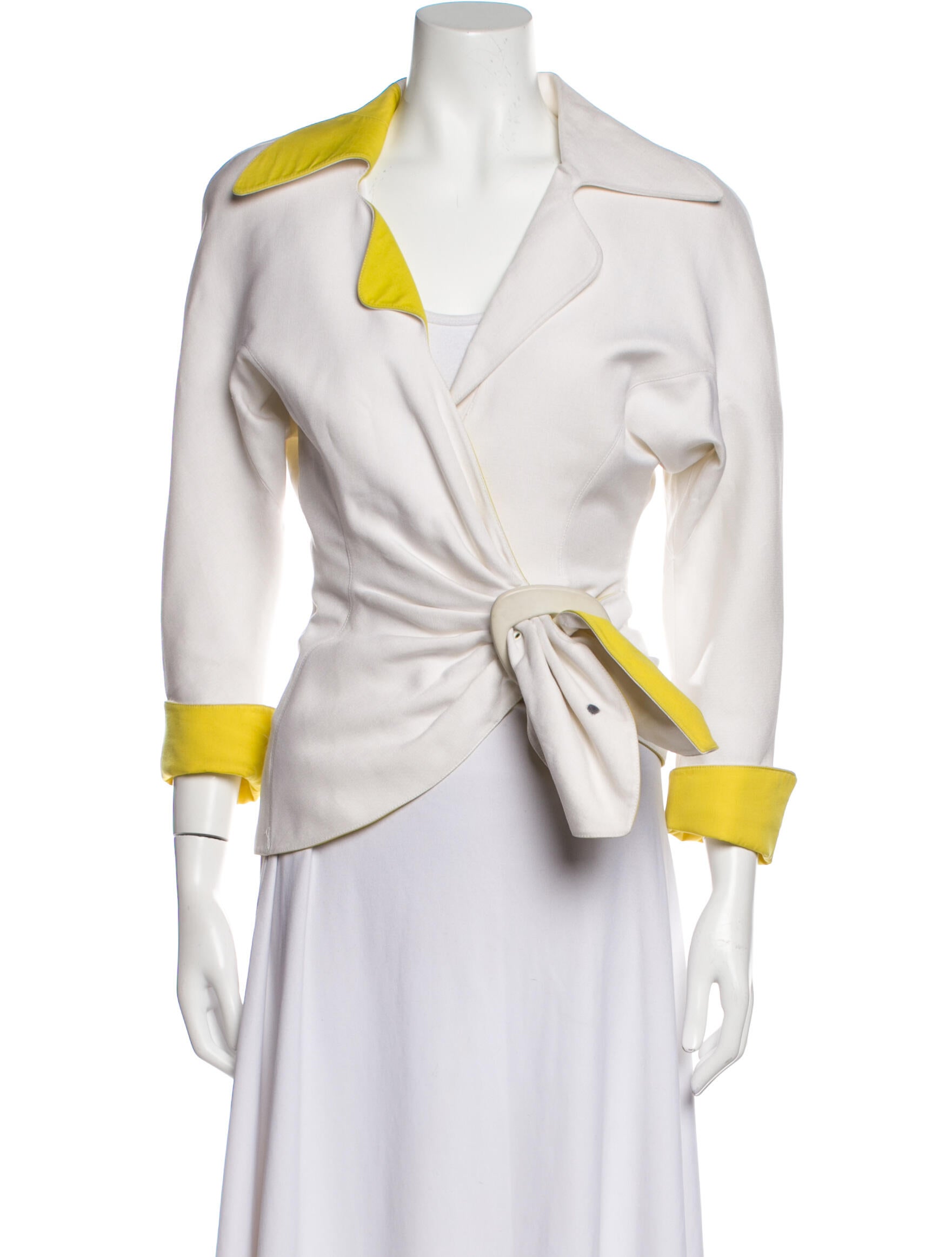 Thierry Mugler Vintage Late 1980's Early 1990's Jacket Neutrals