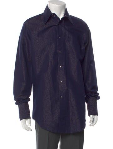 Thierry Mugler Dress Shirts Vintage 1990's Shirt Us16, It41 | L