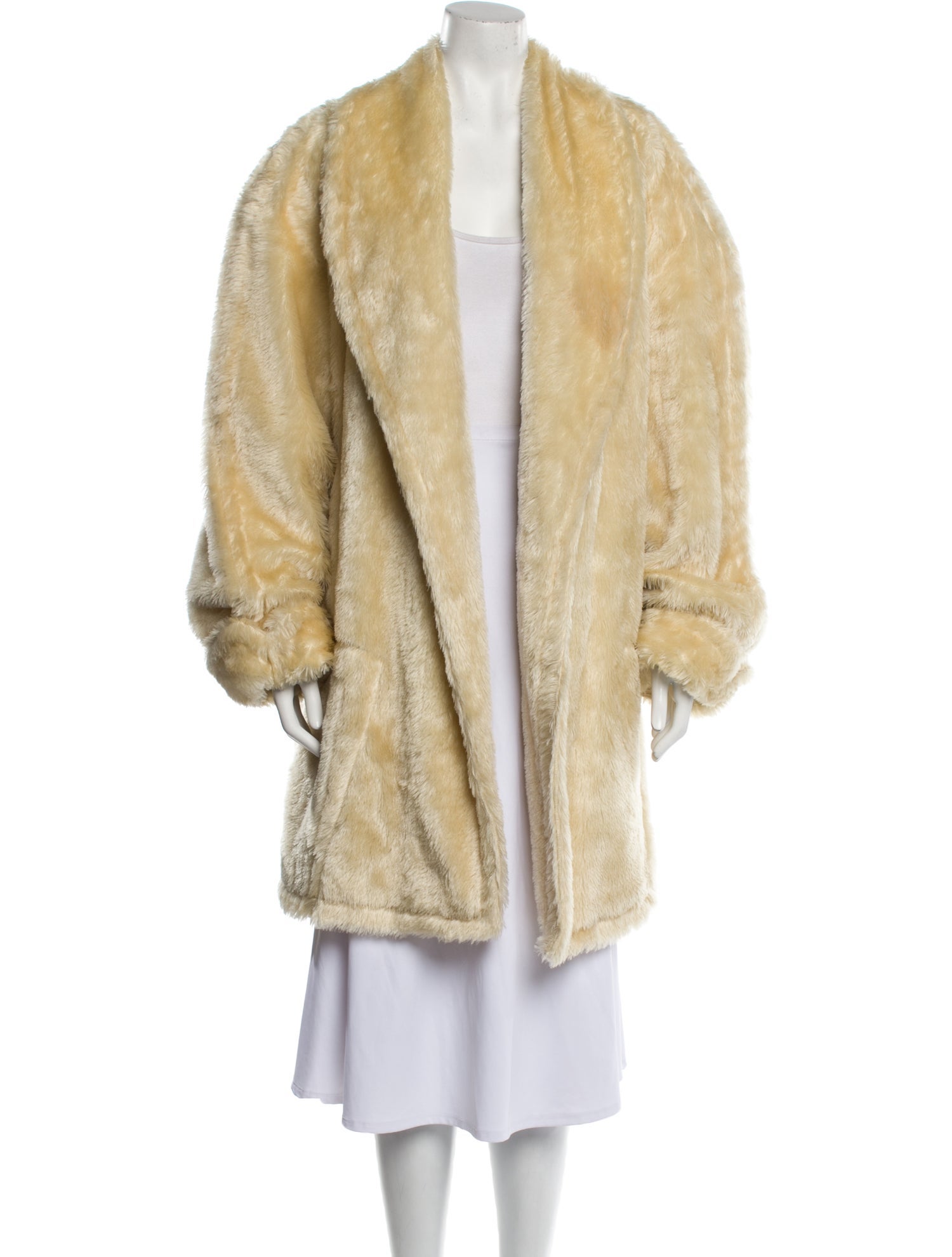 Thierry Mugler Vintage Late 1970's - Early 1980's Faux Fur Coat