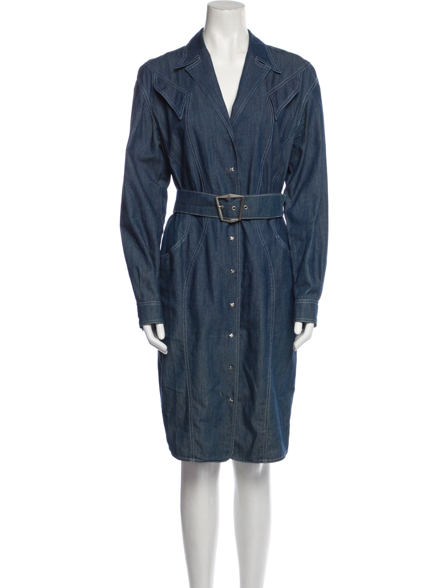 Thierry Mugler Vintage Midi Length Dress