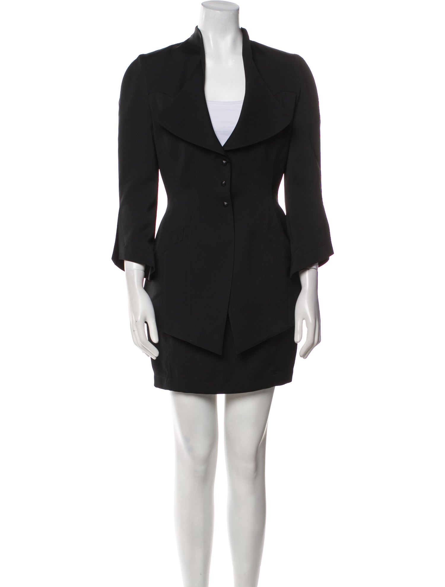 Thierry Mugler Vintage 1990 Arc En Ciel Rainbow Skirt Suit