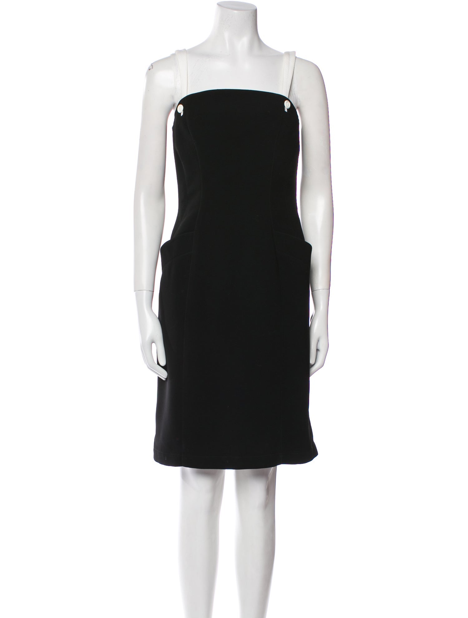 Thierry Mugler Square Neckline Knee-Length Dress