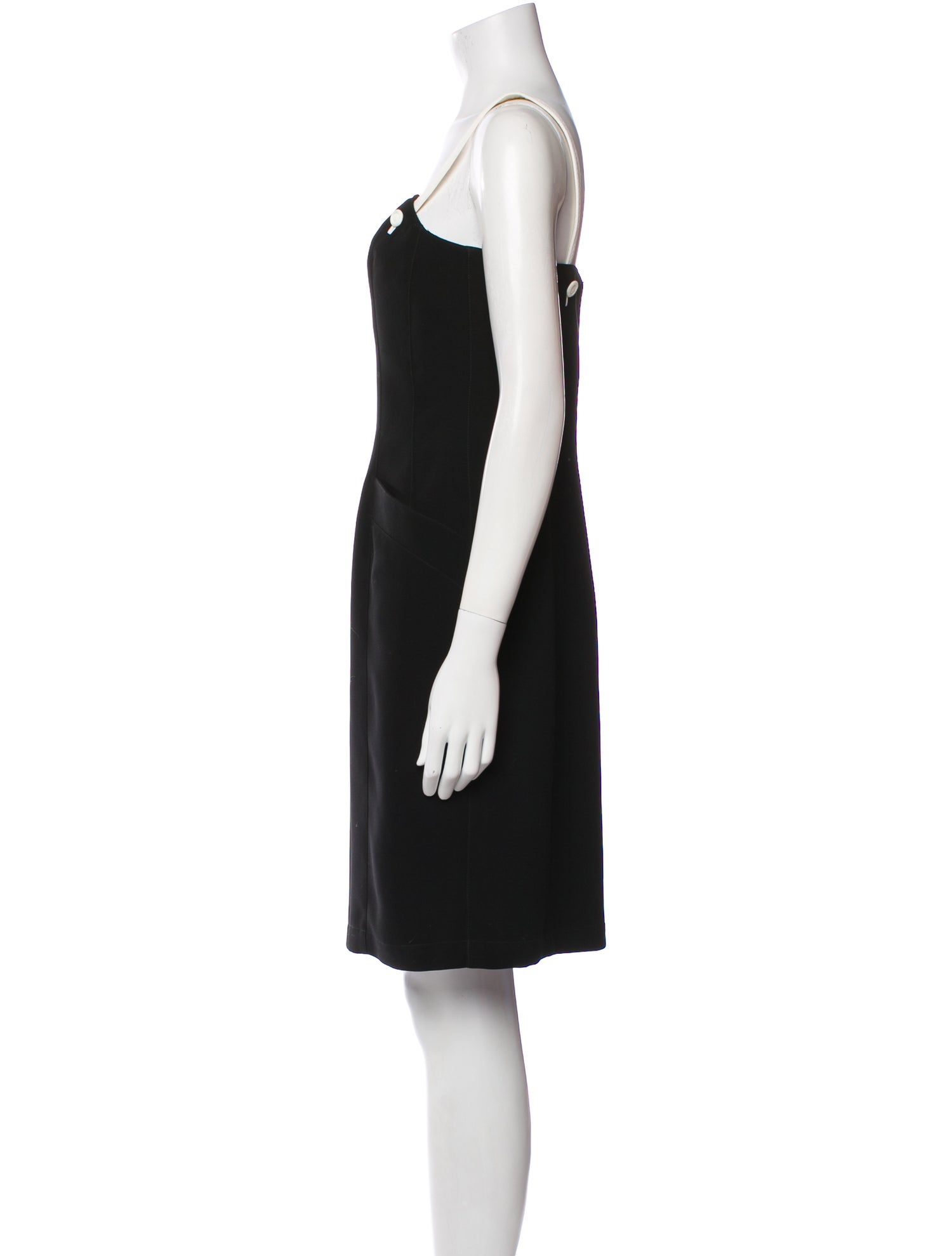 Thierry Mugler Square Neckline Knee-Length Dress