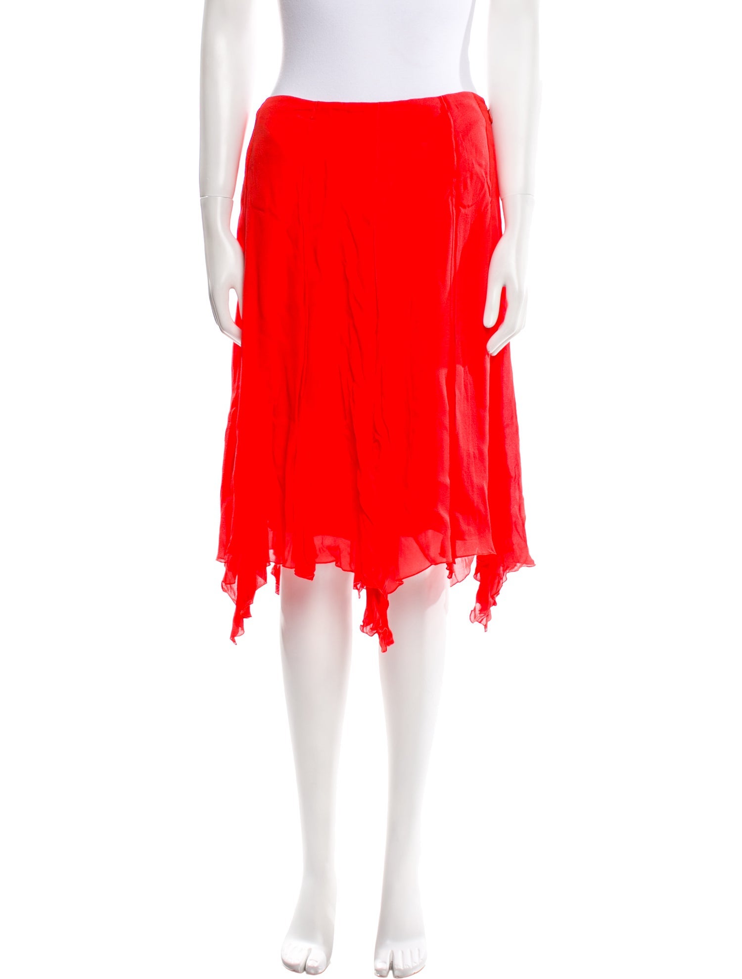 Thierry Mugler Silk Knee-Length Skirt