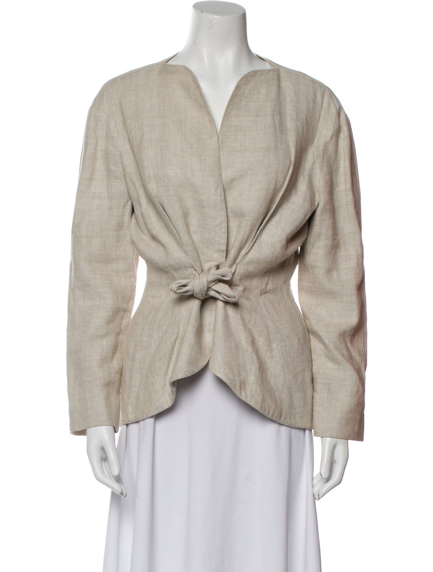 Thierry Mugler Vintage Linen Evening Jacket