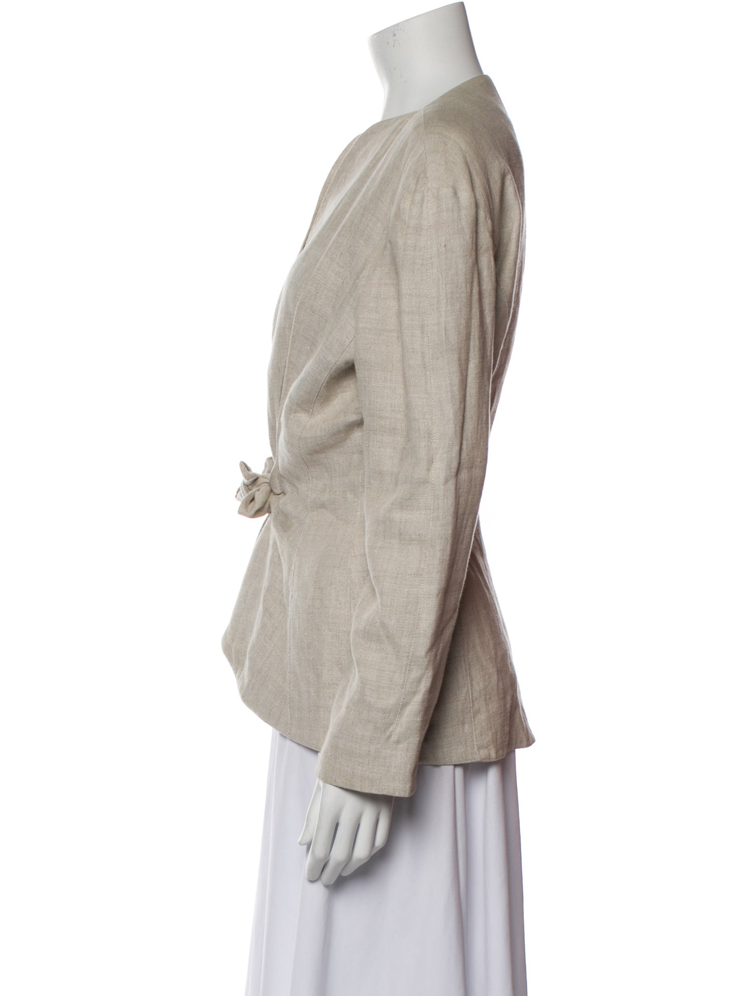 Thierry Mugler Vintage Linen Evening Jacket