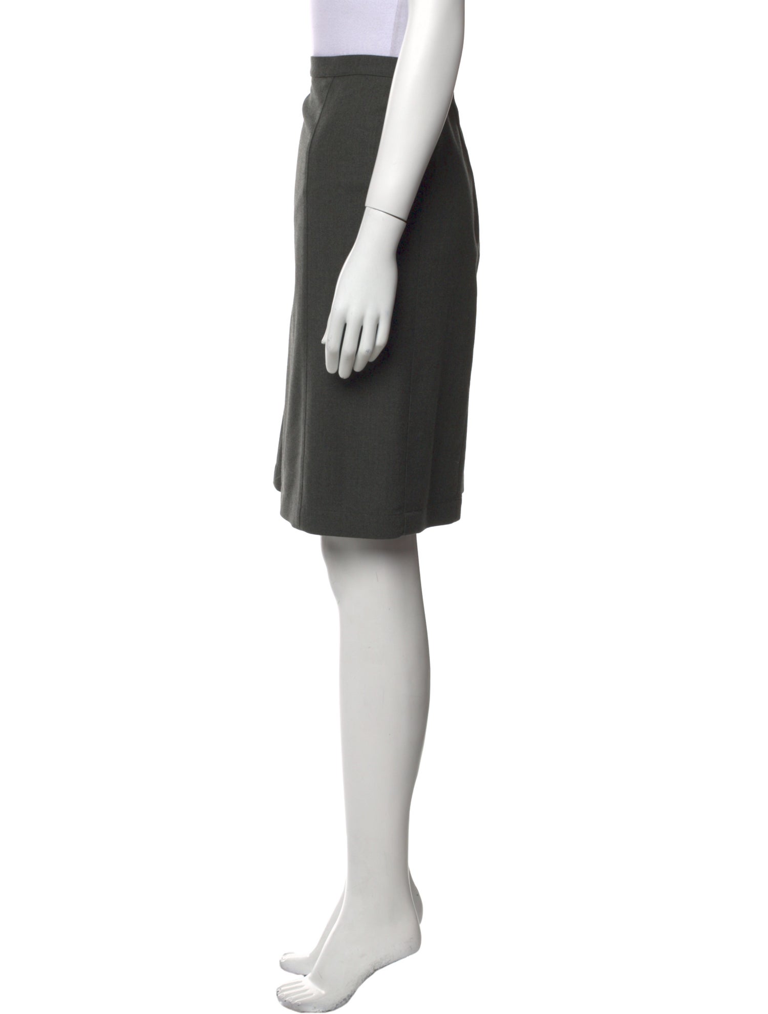 Thierry Mugler Wool Knee-Length Skirt