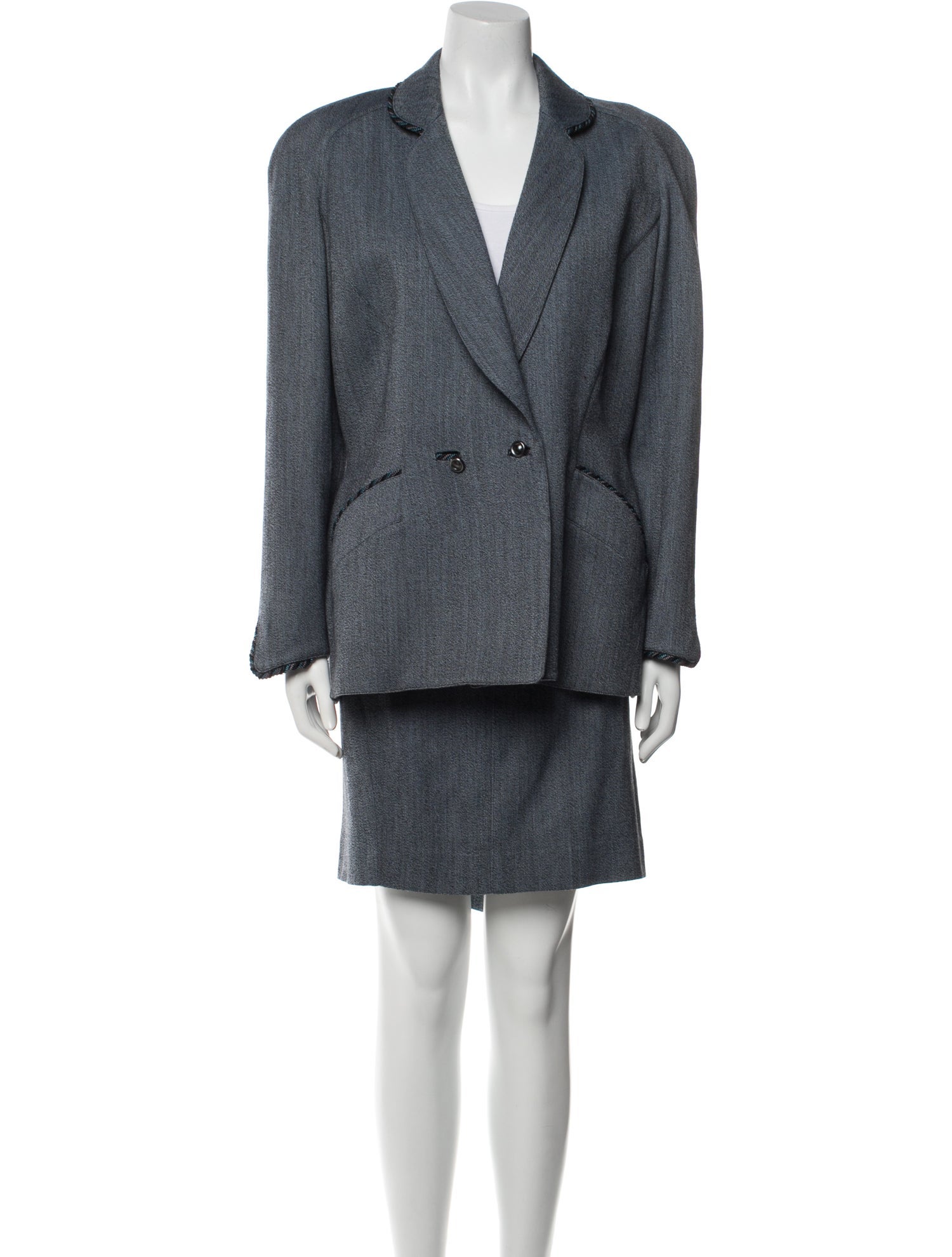 Thierry Mugler Vintage Late 1990's - Early 2000's Skirt Suit