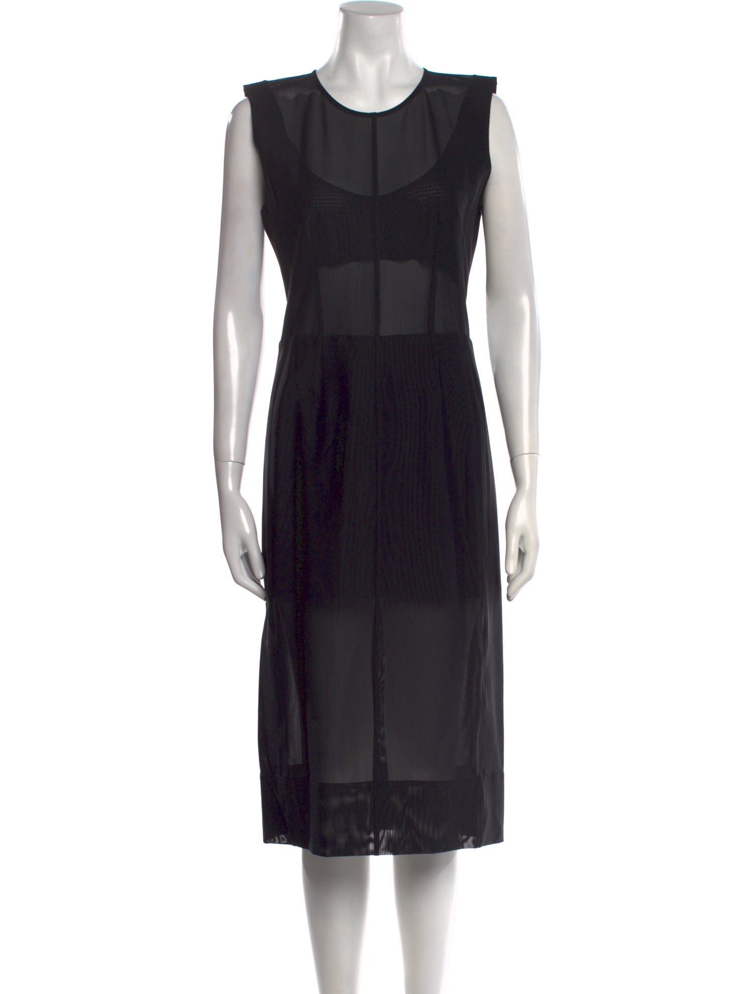 Mugler Printed Midi Length Dress