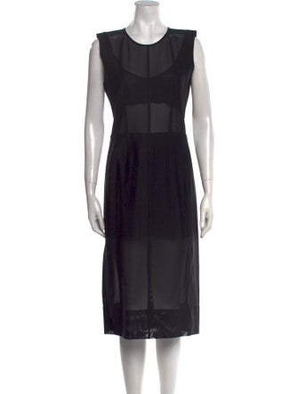 Mugler Printed Midi Length Dress