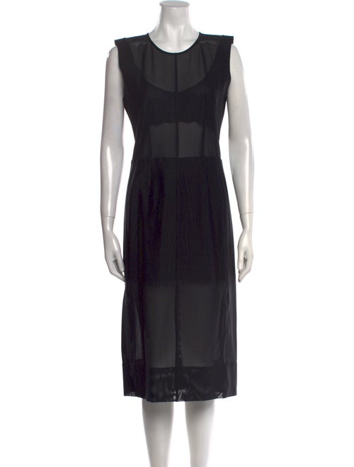 Mugler Printed Midi Length Dress