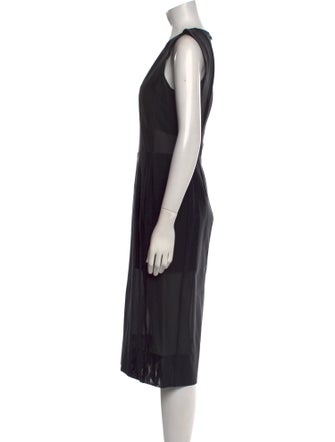 Mugler Printed Midi Length Dress