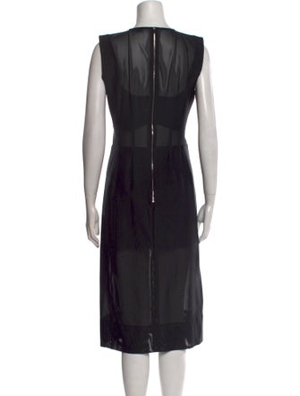 Mugler Printed Midi Length Dress