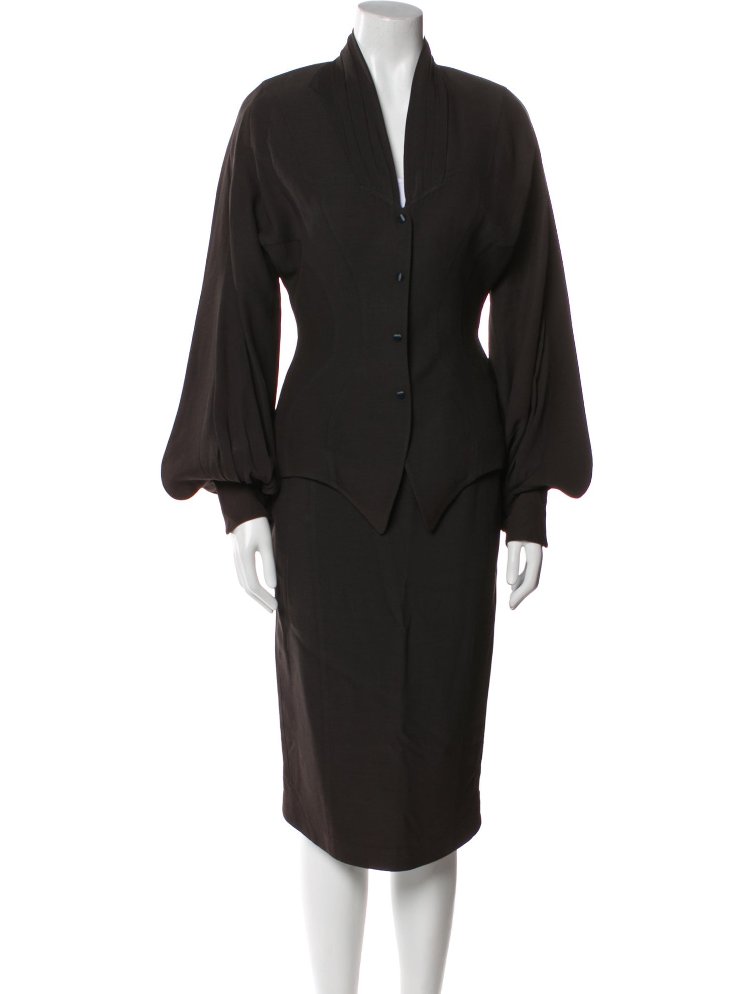 Thierry Mugler Vintage Wool Skirt Suit