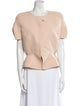 Thierry Mugler Crew Neck Short Sleeve Blouse