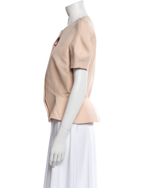Thierry Mugler Crew Neck Short Sleeve Blouse