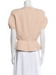 Thierry Mugler Crew Neck Short Sleeve Blouse