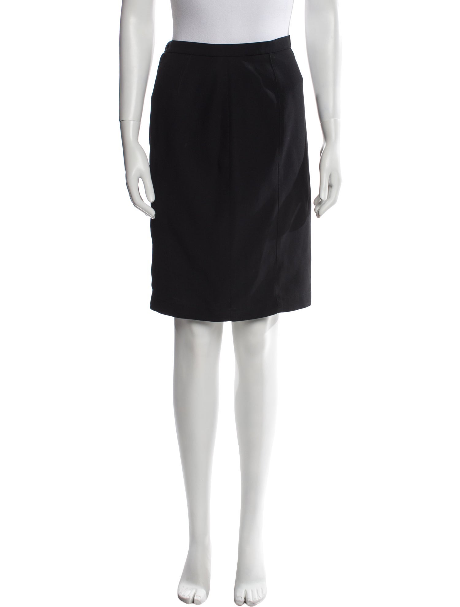 Thierry Mugler Whipstitch Trim Knee-Length Skirt