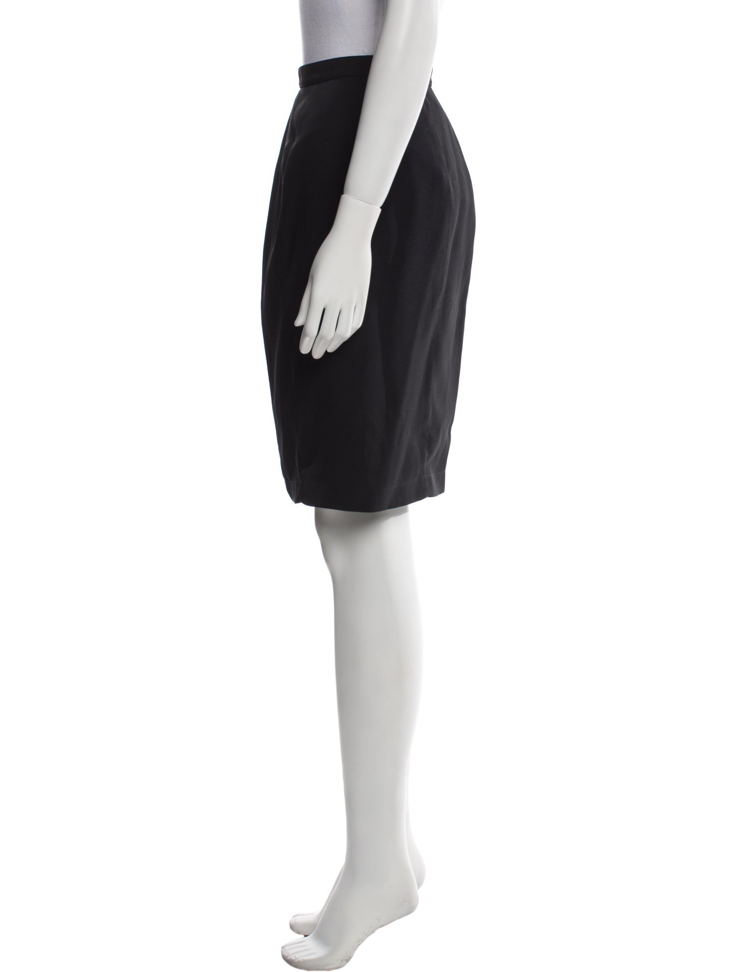 Thierry Mugler Whipstitch Trim Knee-Length Skirt