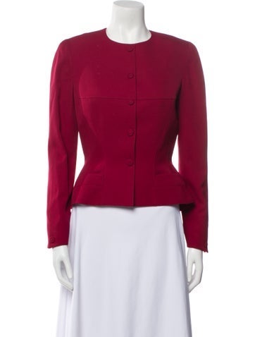 Pre-owned Mugler Vintage 1996 Evening Jacket In Red