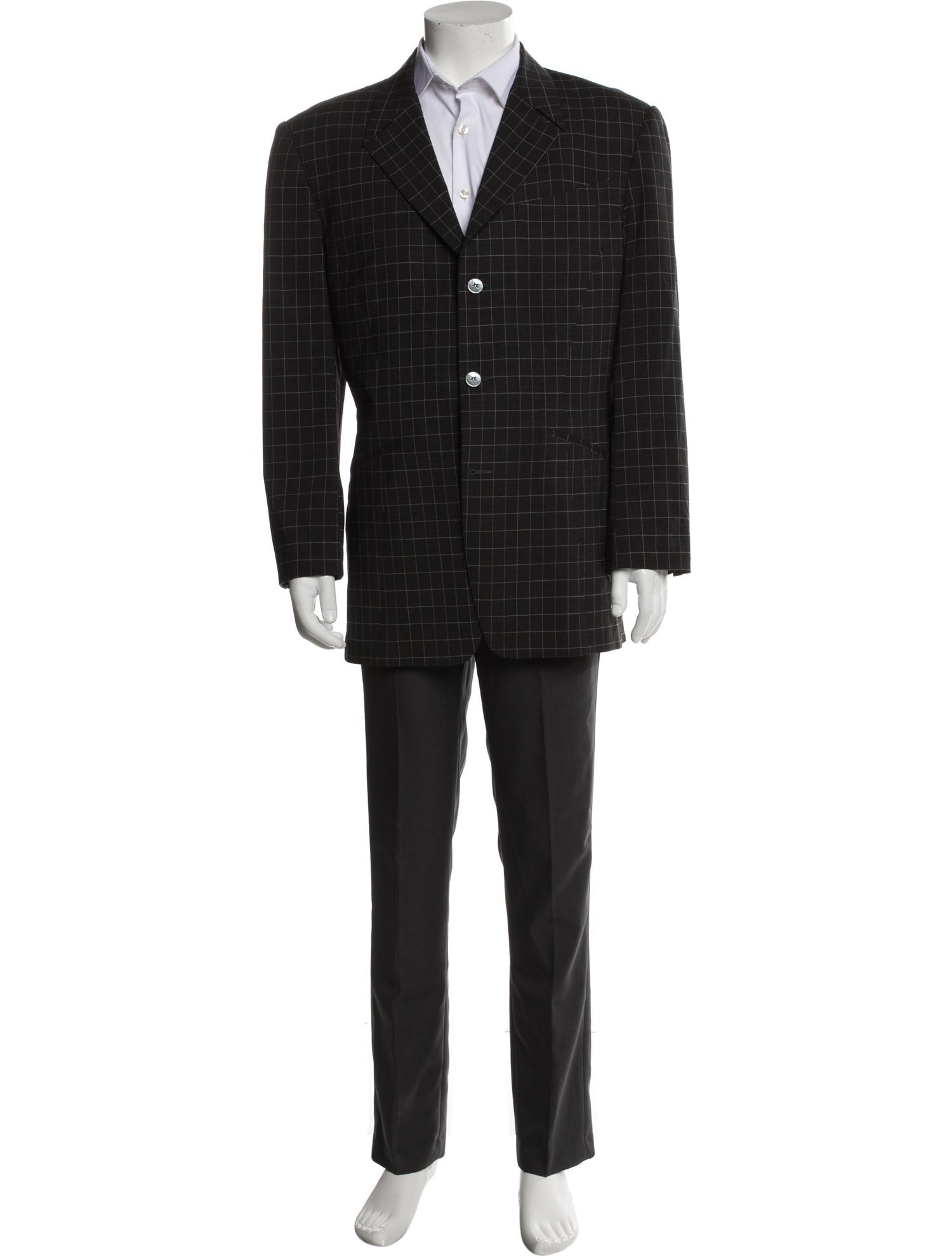 Thierry Mugler Plaid Print Blazer