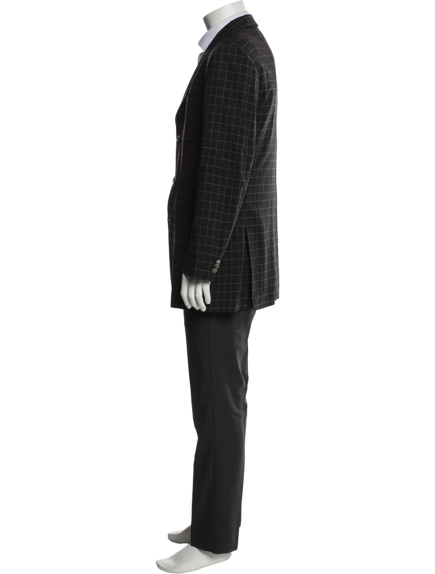 Thierry Mugler Plaid Print Blazer