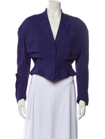 Pre-owned Mugler Vintage 1989 Jacket In Purple