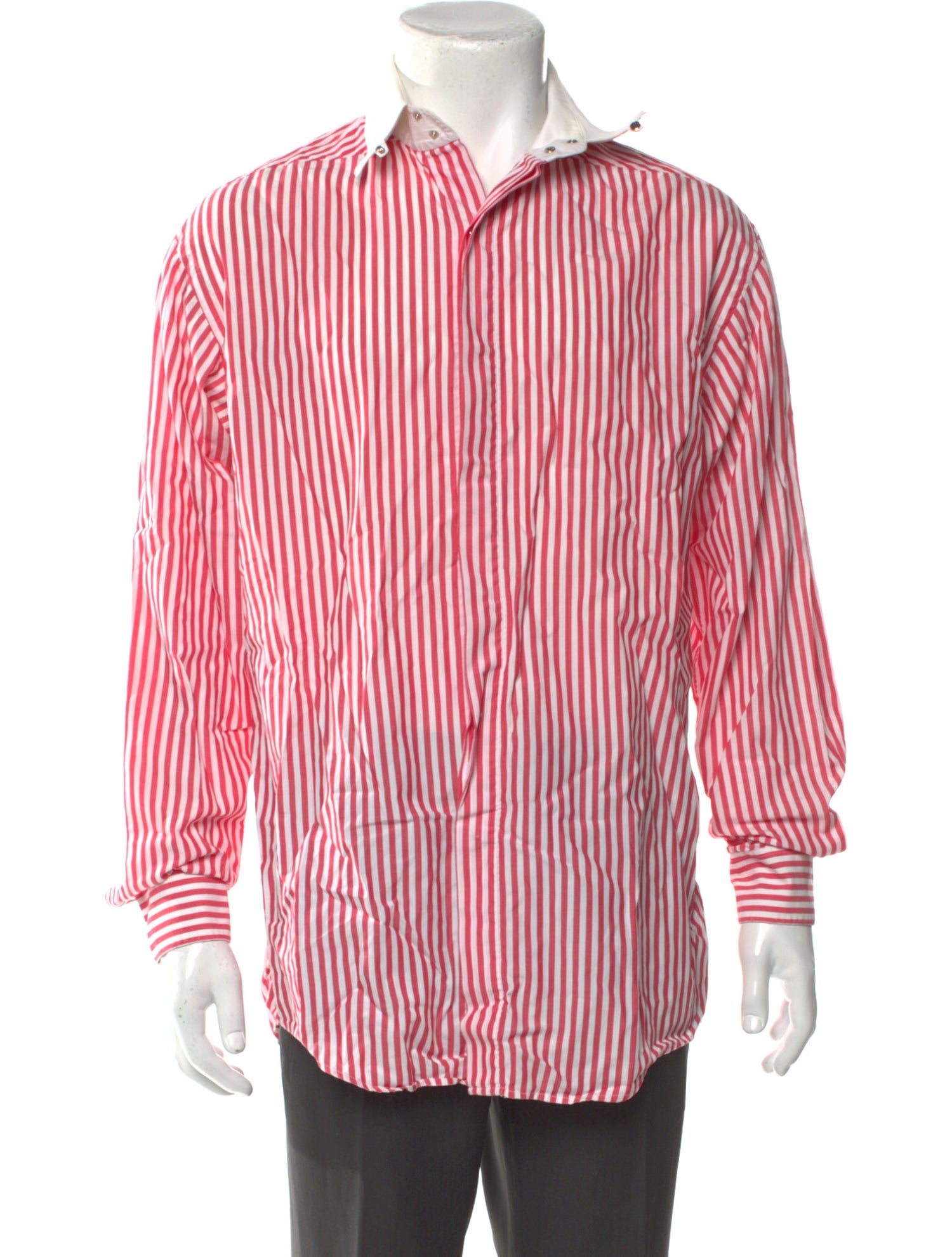 Thierry Mugler Striped Long Sleeve Shirt