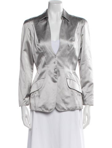 Pre-owned Mugler Vintage 1996 Jacket In Gray