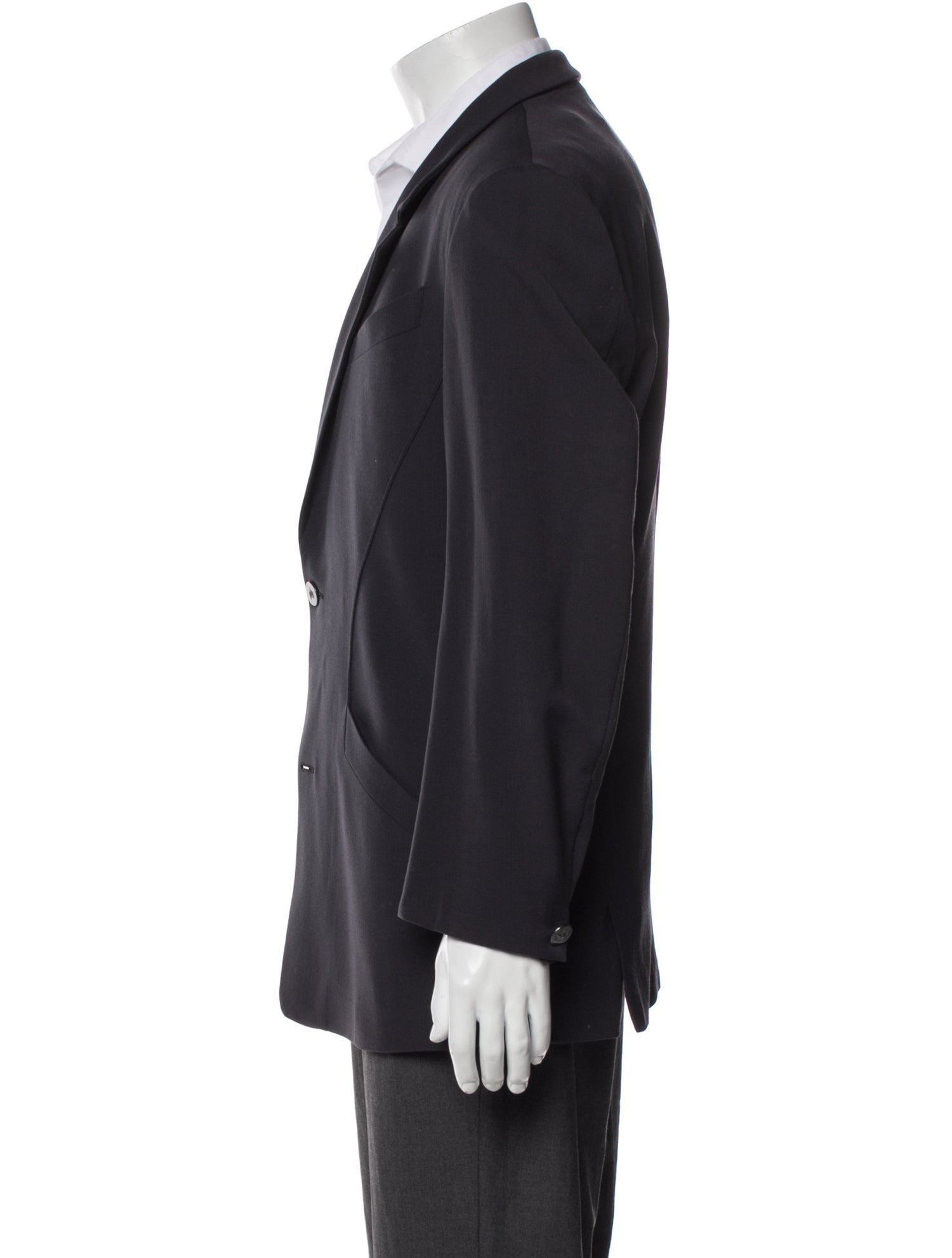 Thierry Mugler Vintage Late 1980's - Early 1990's Peacoat