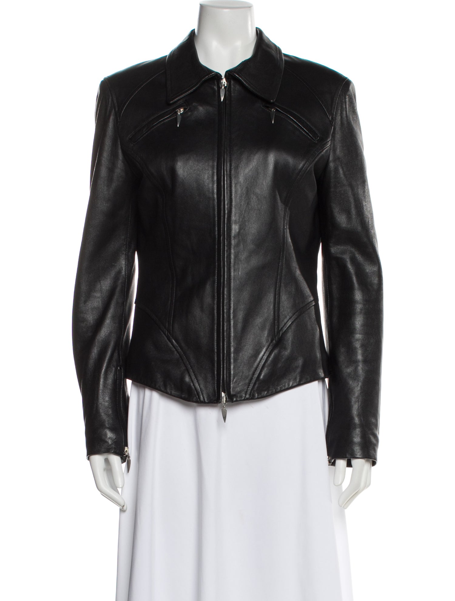 【ミチル】Mugler  リアルレザージャケット Thierry Mugler Jackets | The RealReal