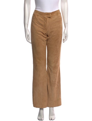 Pre-owned Mugler Vintage Wide Leg Pants In Neutral