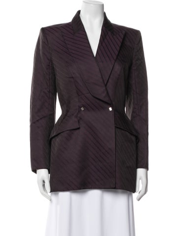 Pre-owned Mugler Vintage 2001 Blazer In Purple