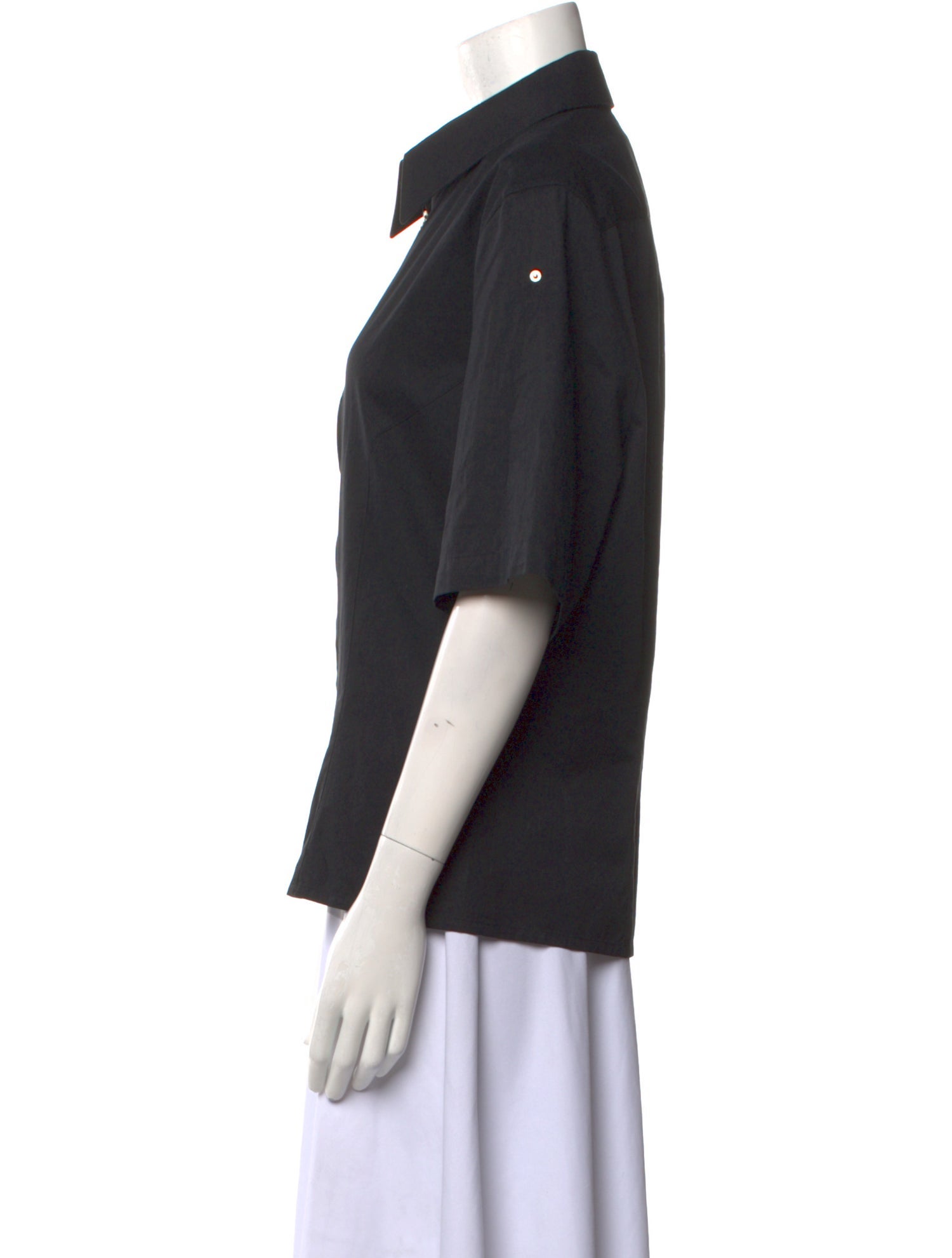 Thierry Lasry Short Sleeve Button-Up Top