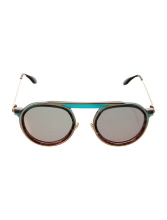 Thierry Lasry Round Mirrored Sunglasses