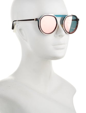 Thierry Lasry Round Mirrored Sunglasses