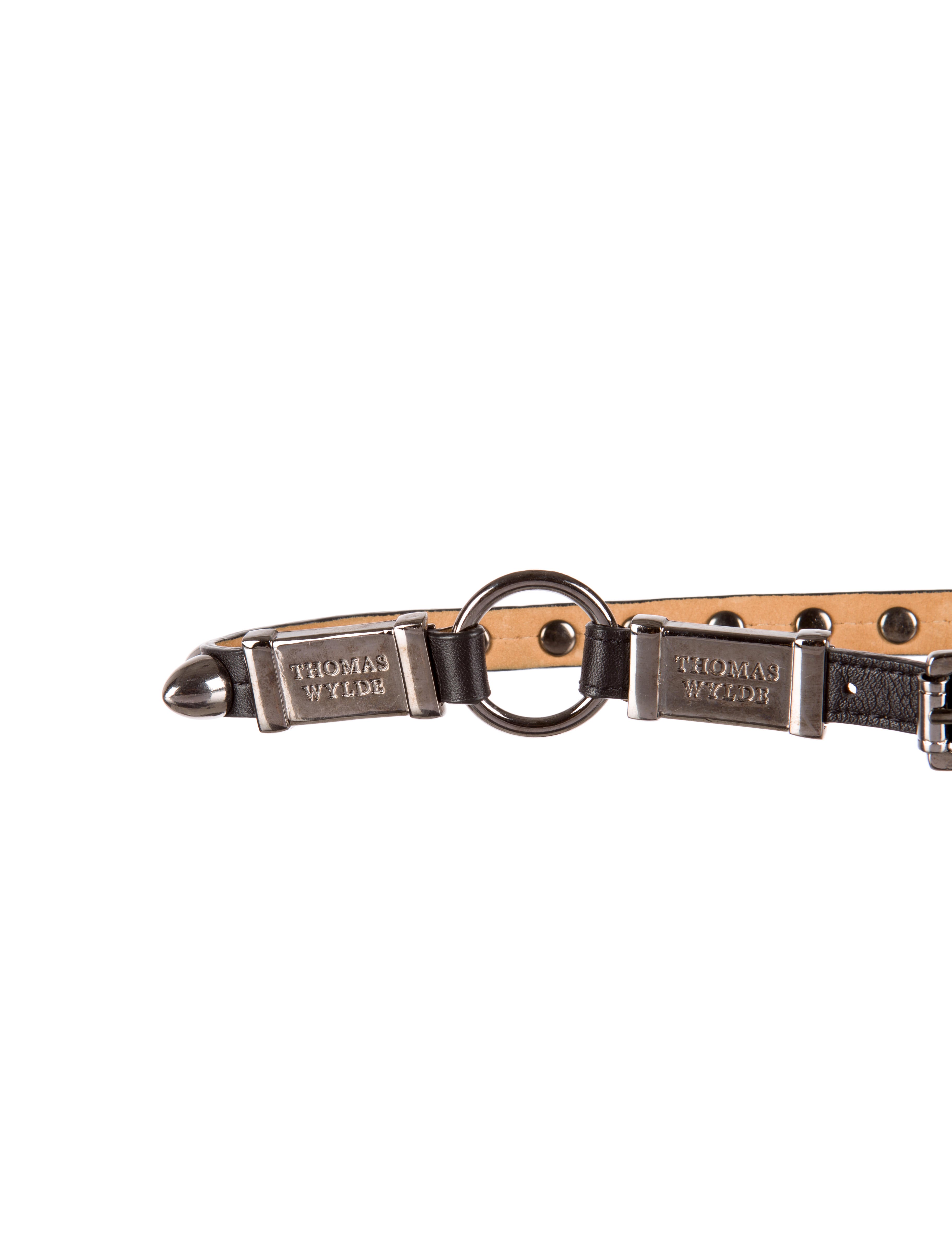 Thomas Wylde BulletStudded Waist Belt Black Belts, Accessories