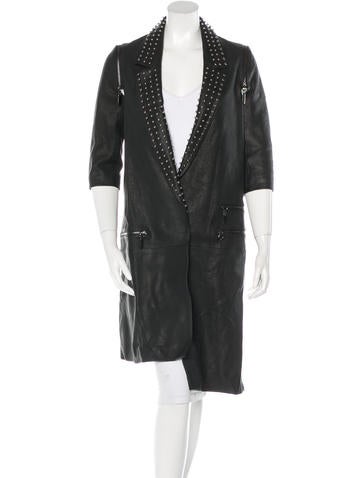Thomas Wylde Leather Embellished Jacket