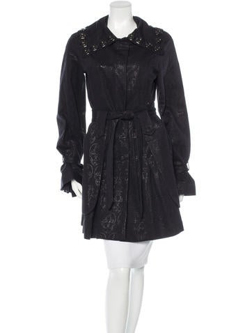 Thomas Wylde Embellished Trench Coat