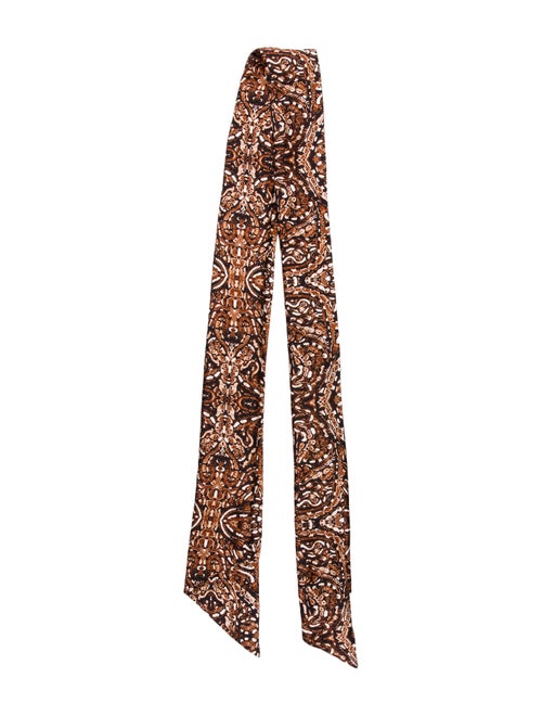 Thomas Wylde Silk Printed Scarf Black