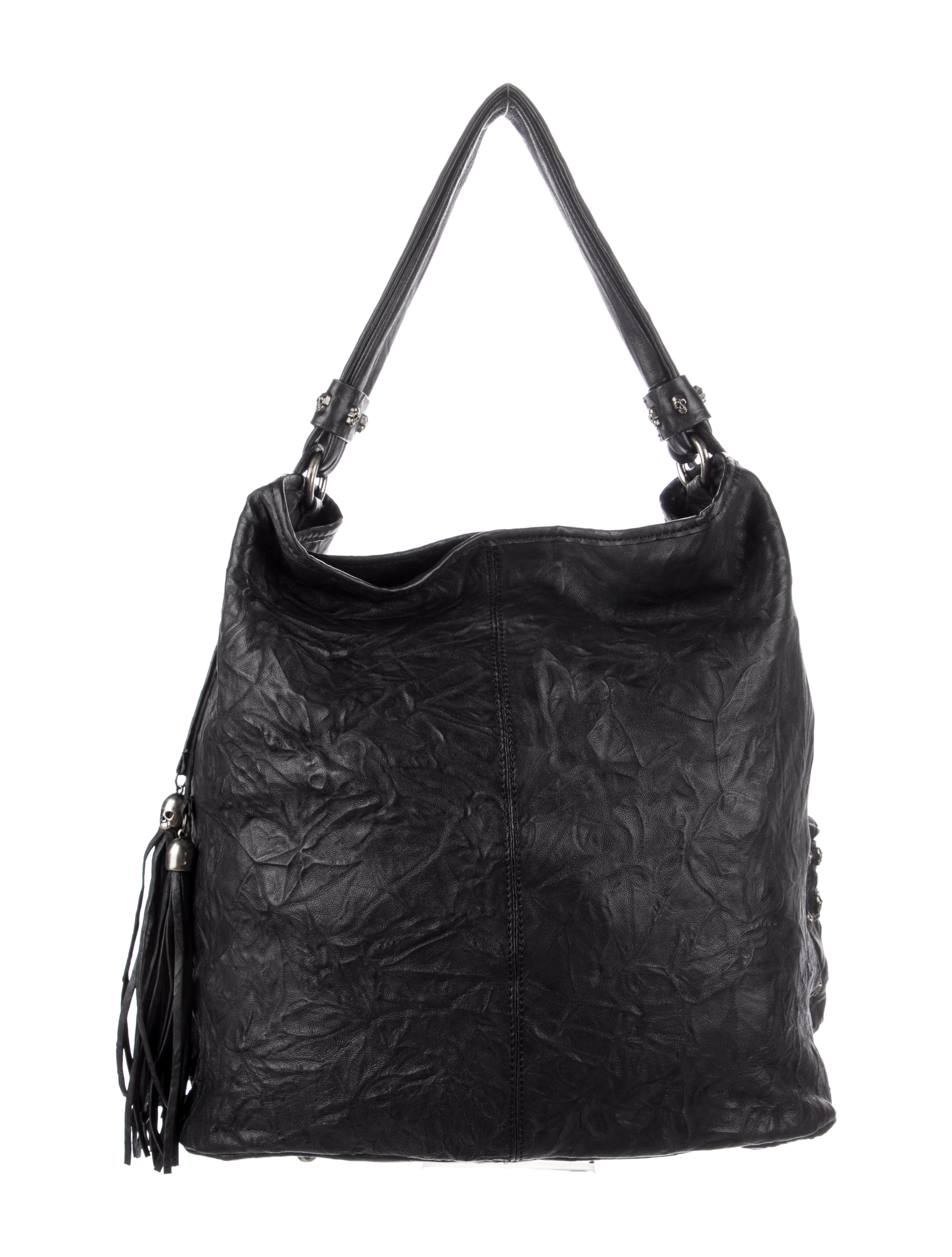 Thomas Wylde Skull Studded Leather Handle Bag - Black Handle Bags