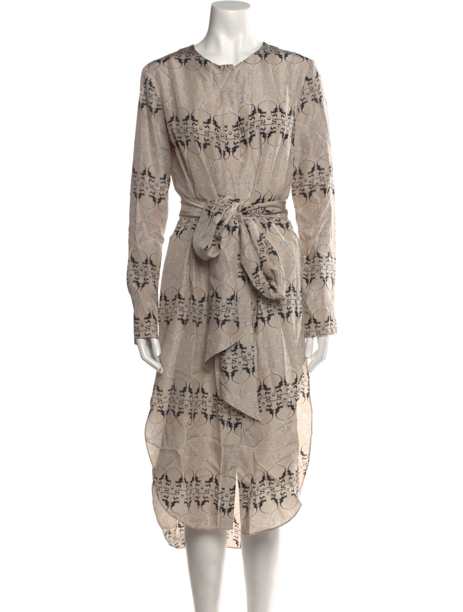 Thomas Wylde Silk Long Dress