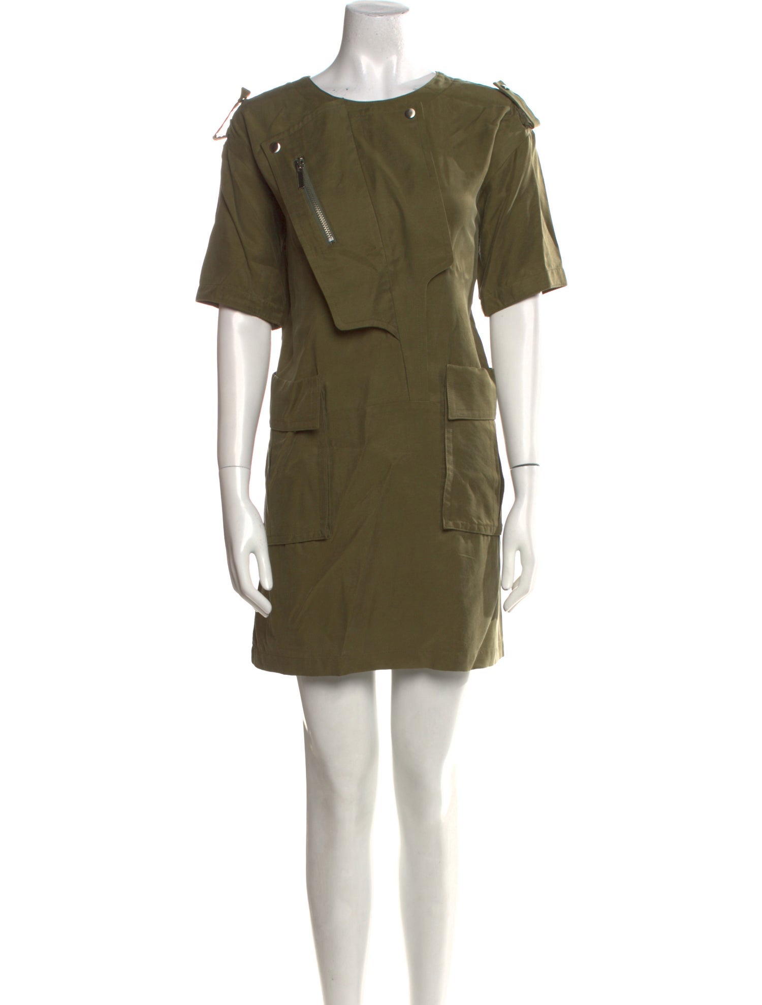 Thomas Wylde Crew Neck Mini Dress