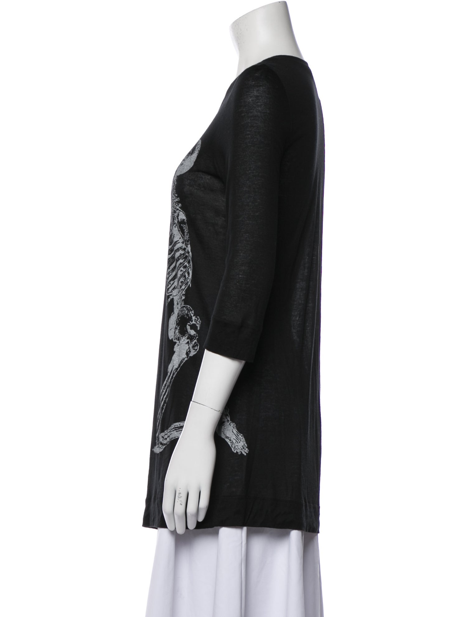 Thomas Wylde Graphic Print Crew Neck Tunic