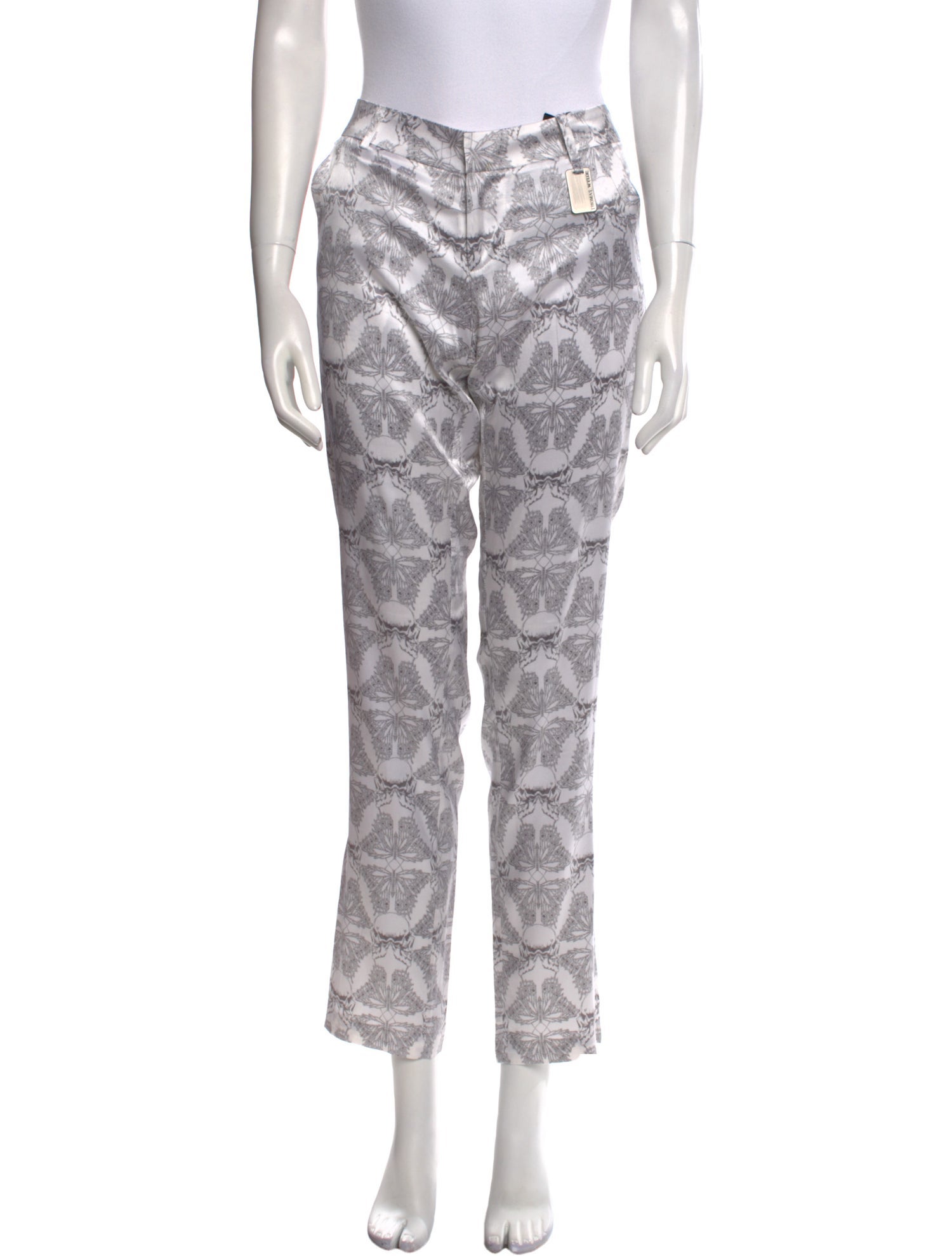 Thomas Wylde Silk Straight Leg Pants